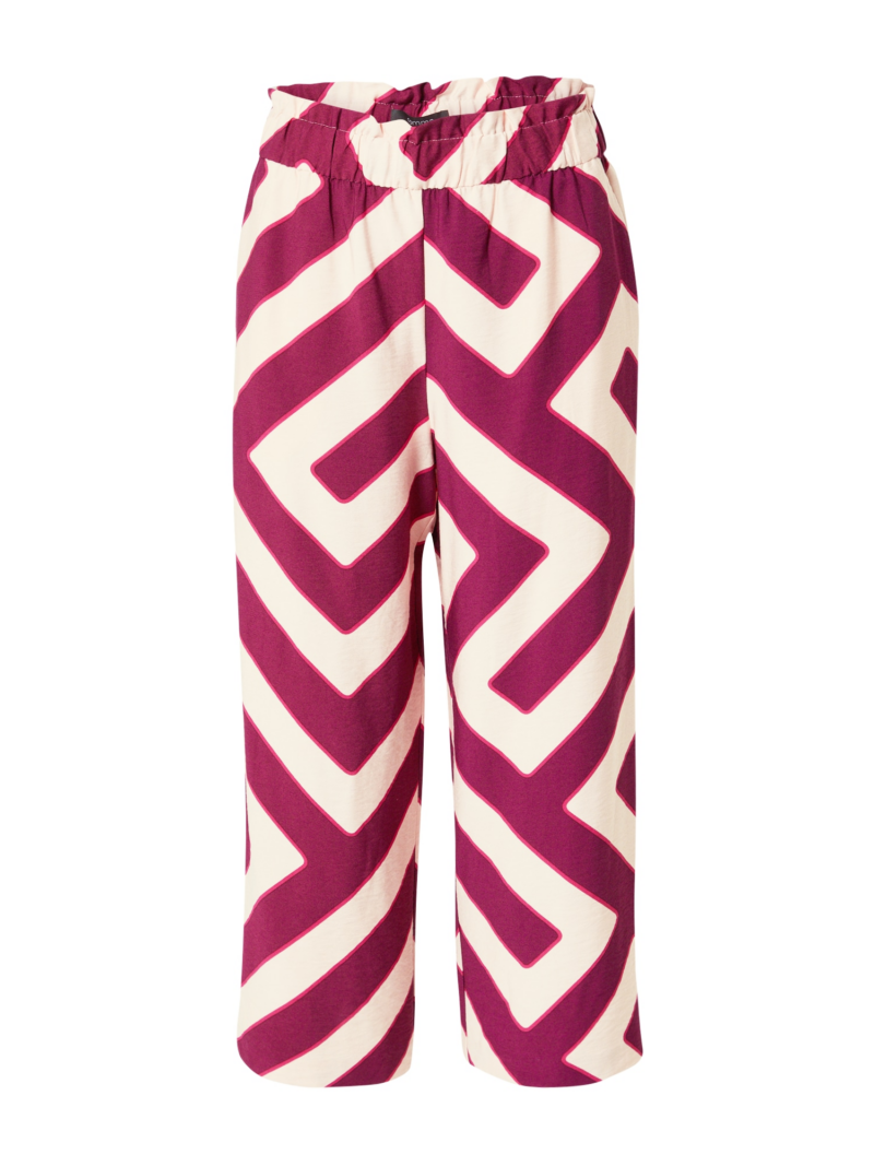 COMMA Pantaloni  crem / fucsia