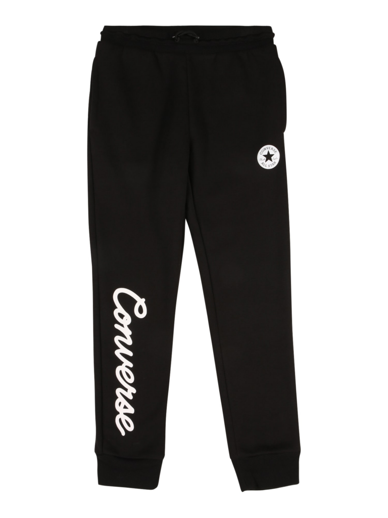 CONVERSE Pantaloni  negru / alb