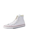 CONVERSE Sneaker înalt 'CHUCK TAYLOR ALL STAR CLASSIC HI LEATHER'  alb