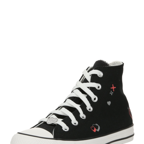 CONVERSE Sneaker înalt 'CHUCK TAYLOR ALL STAR'  gri argintiu / roșu / negru