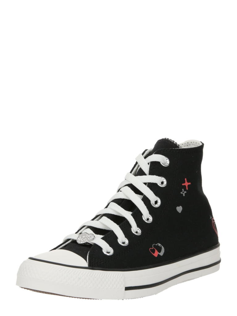 CONVERSE Sneaker înalt 'CHUCK TAYLOR ALL STAR'  gri argintiu / roșu / negru