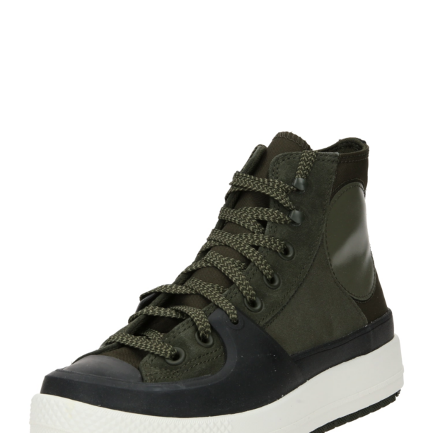 CONVERSE Sneaker înalt 'CHUCK TAYLOR ALL STAR'  verde închis / negru