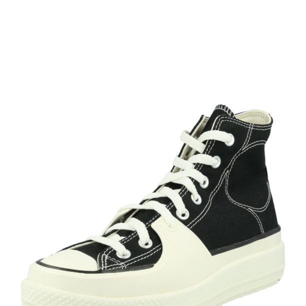 CONVERSE Sneaker înalt 'Chuck Taylor All Star Construct'  negru / alb