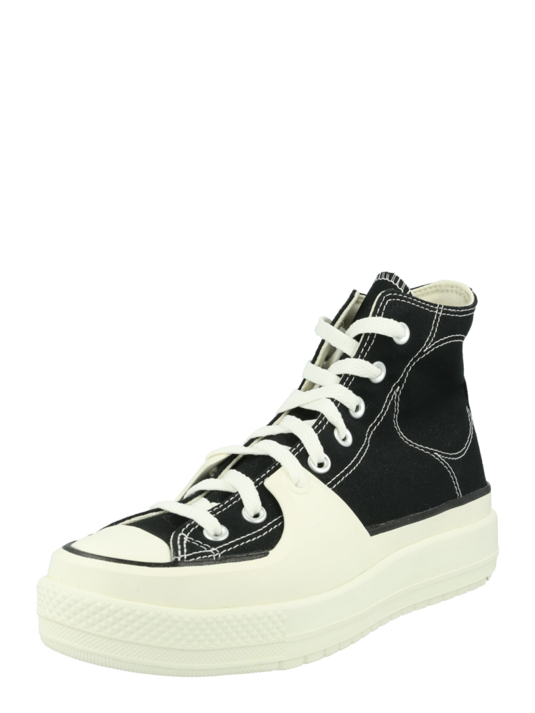 CONVERSE Sneaker înalt 'Chuck Taylor All Star Construct'  negru / alb