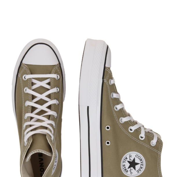 CONVERSE Sneaker înalt 'Chuck Taylor All Star Lift'  oliv / alb