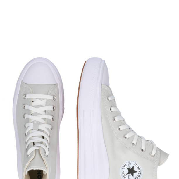 CONVERSE Sneaker înalt 'Chuck Taylor All Star Move'  gri deschis / alb