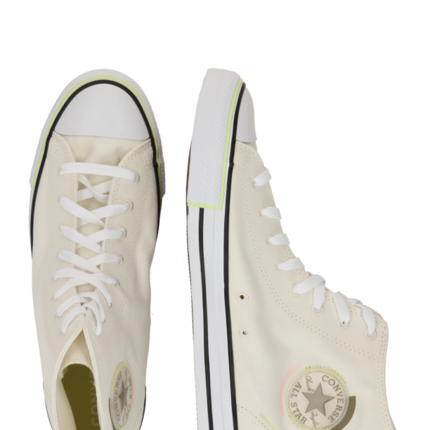 CONVERSE Sneaker înalt 'Chuck Taylor All Star'  bej / verde deschis / negru