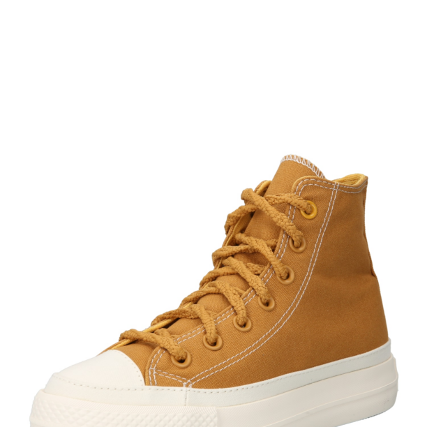 CONVERSE Sneaker înalt  maro caramel / alb