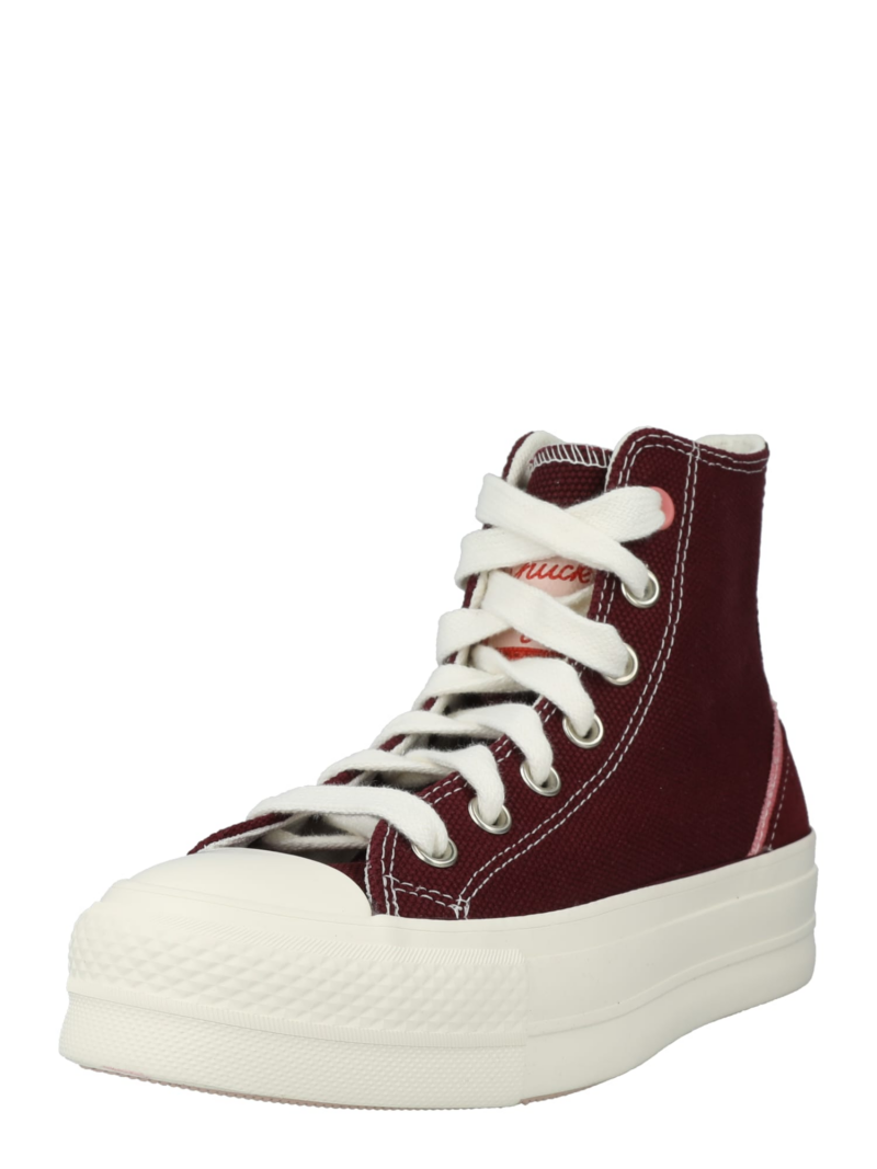 CONVERSE Sneaker înalt  roz / roșu / roșu bordeaux / alb