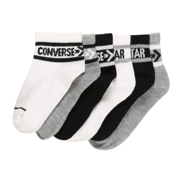 CONVERSE Șosete 'WORDMARK'  gri amestecat / negru / alb