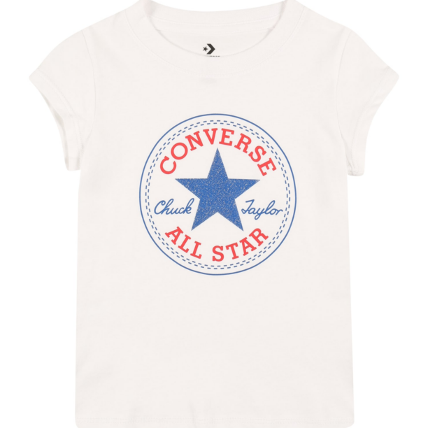 CONVERSE Tricou  albastru închis / roșu / alb