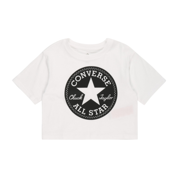 CONVERSE Tricou  negru / alb