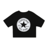 CONVERSE Tricou  negru / alb