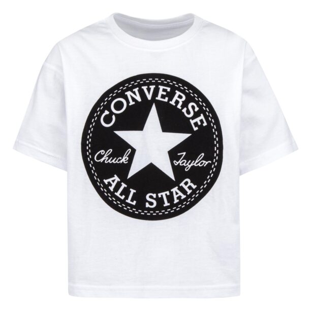 CONVERSE Tricou  negru / alb