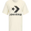 CONVERSE Tricou  negru / alb lână