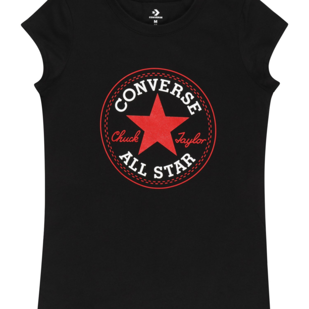 CONVERSE Tricou  roșu / negru / alb