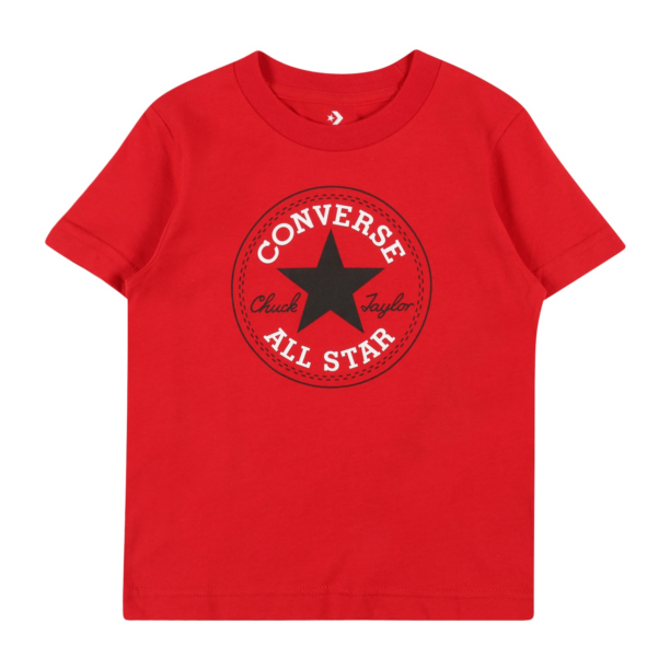 CONVERSE Tricou  roșu / negru / alb