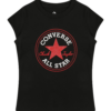 CONVERSE Tricou  roșu / negru / alb