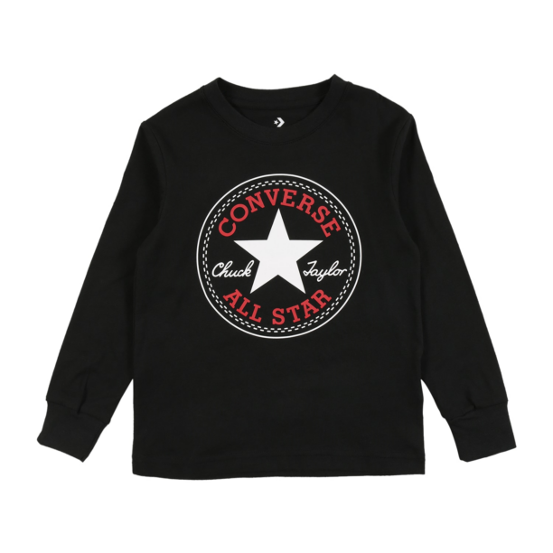 CONVERSE Tricou  roșu / negru / alb