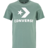 CONVERSE Tricou  verde smarald / alb