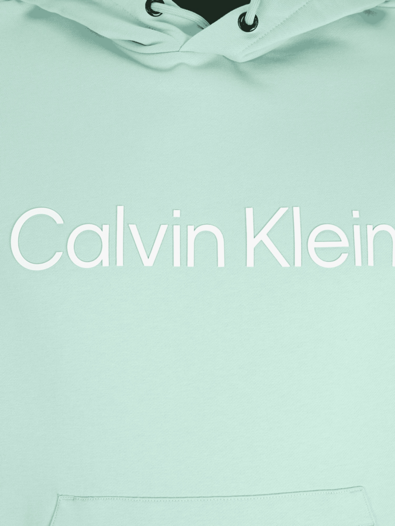 Calvin Klein Big & Tall Bluză de molton 'HERO'  verde mentă / alb preţ