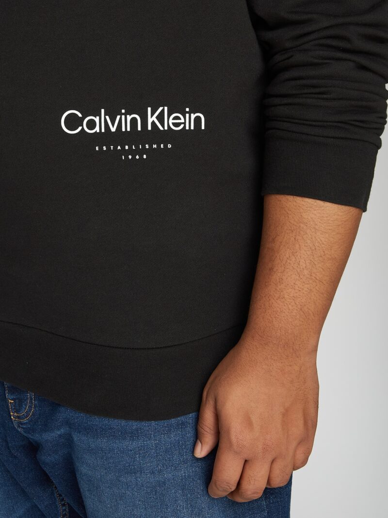 Cumpăra Calvin Klein Big & Tall Bluză de molton  negru / alb