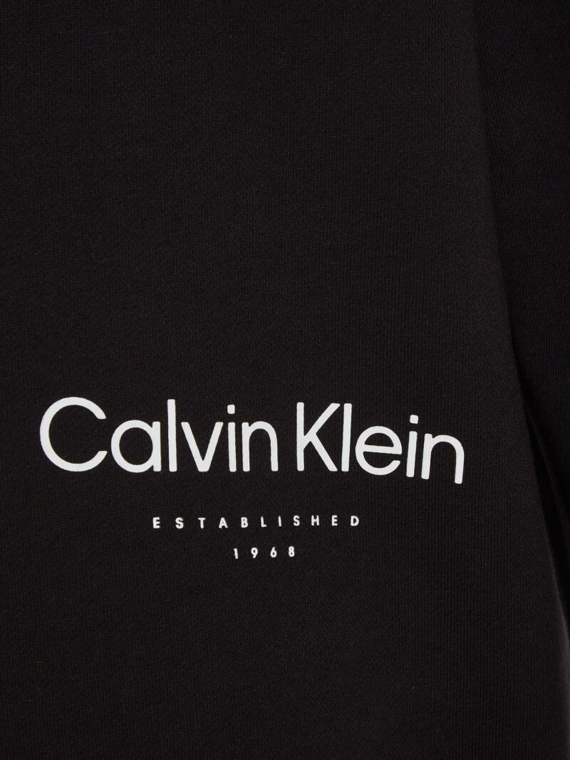 Original Calvin Klein Big & Tall Bluză de molton  negru / alb