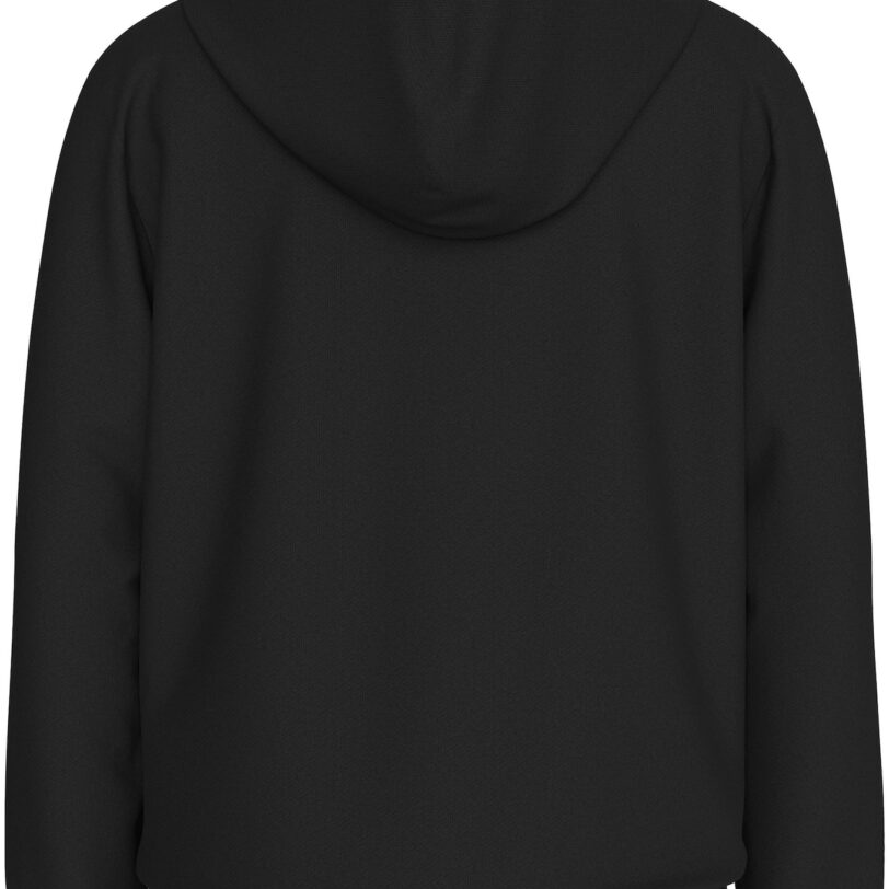 Calvin Klein Jeans Bluză de molton  negru / alb