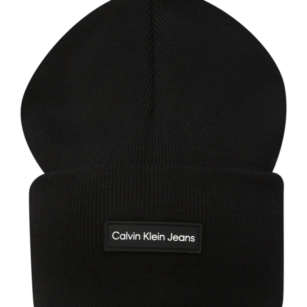 Calvin Klein Jeans Căciulă  negru / alb