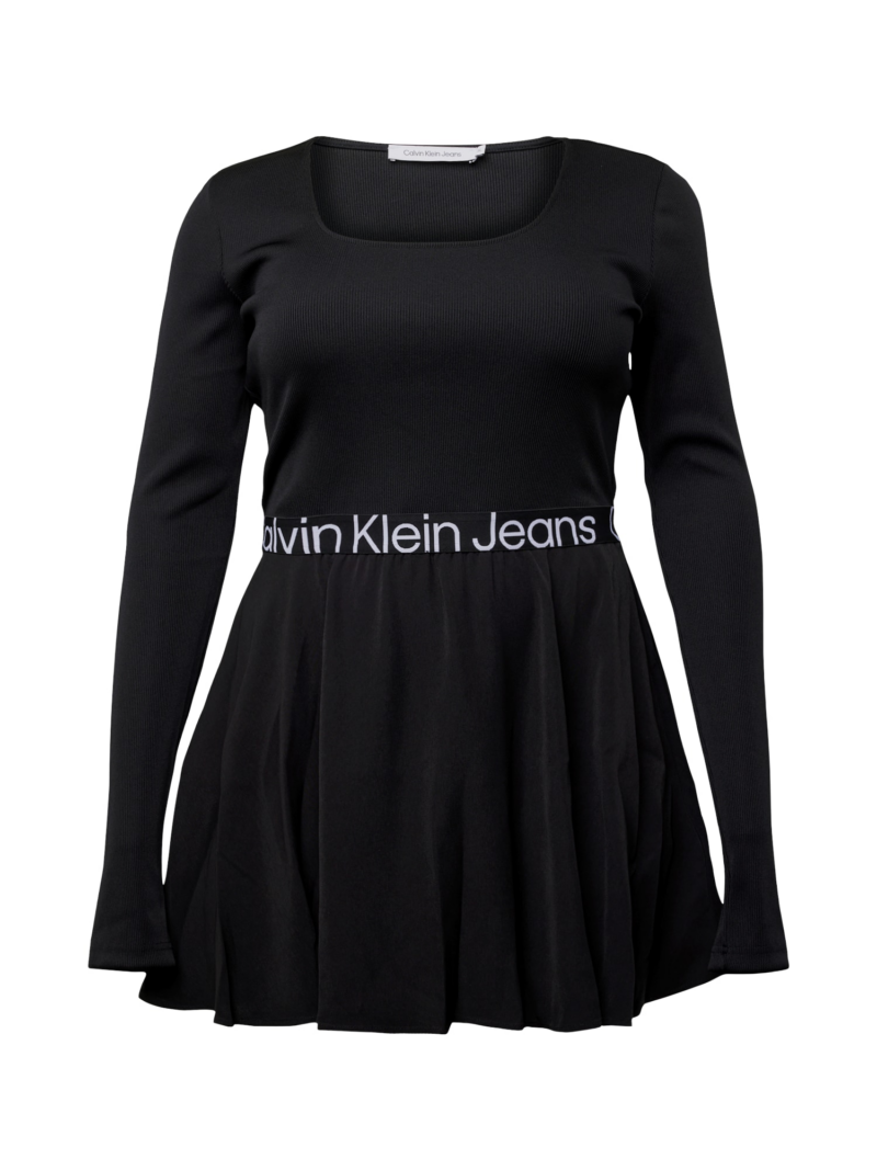 Calvin Klein Jeans Curve Rochie  negru / alb