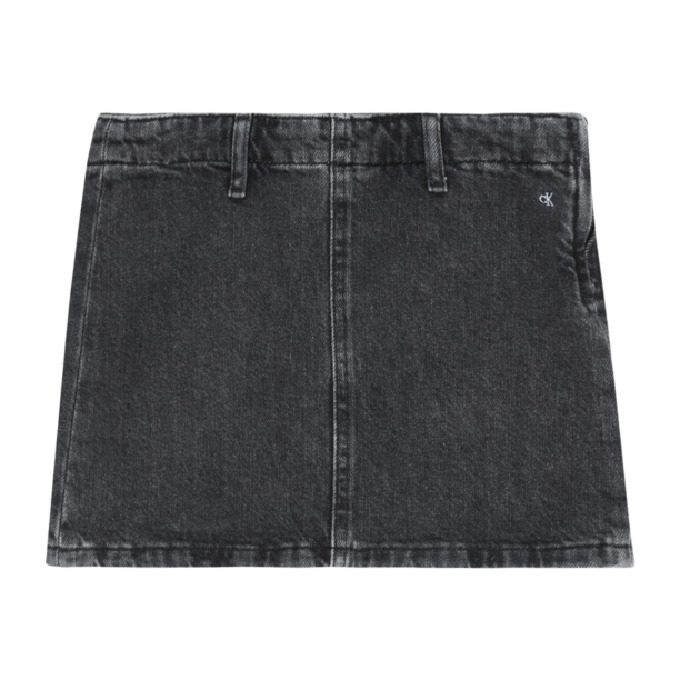 Calvin Klein Jeans Fustă  negru / negru denim / alb