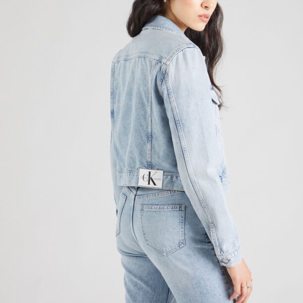 Calvin Klein Jeans Geacă de primăvară-toamnă  albastru denim preţ