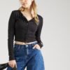 Calvin Klein Jeans Geacă tricotată  negru