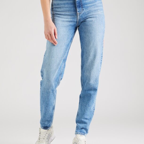 Calvin Klein Jeans Jeans 'MOM Jeans'  bej deschis / albastru denim / alb