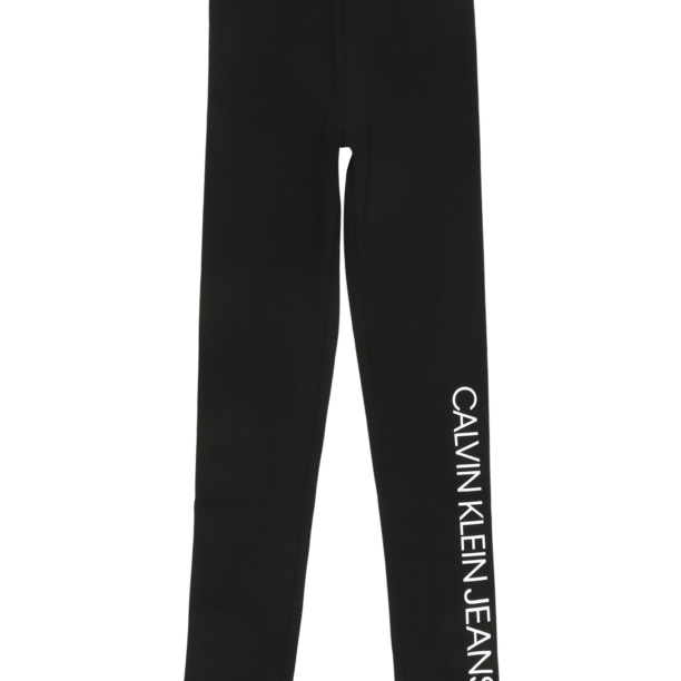 Calvin Klein Jeans Leggings  negru / alb