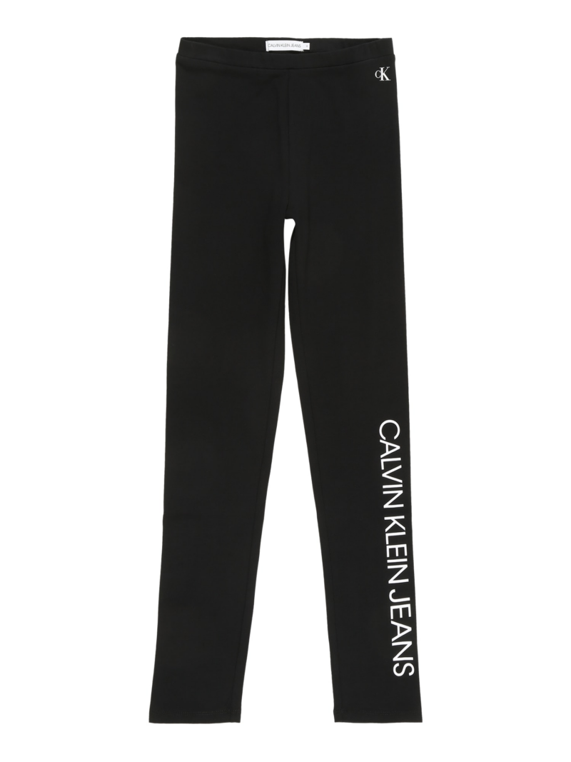 Calvin Klein Jeans Leggings  negru / alb