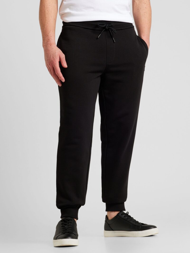 Calvin Klein Jeans Pantaloni  negru / alb