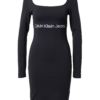 Calvin Klein Jeans Rochie 'MILANO'  negru / alb