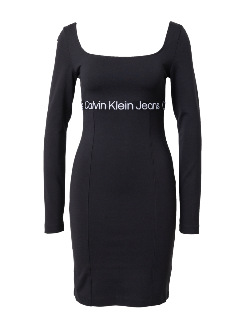 Calvin Klein Jeans Rochie 'MILANO'  negru / alb