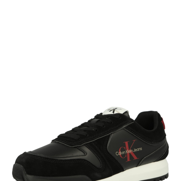 Calvin Klein Jeans Sneaker low  roșu / negru / alb