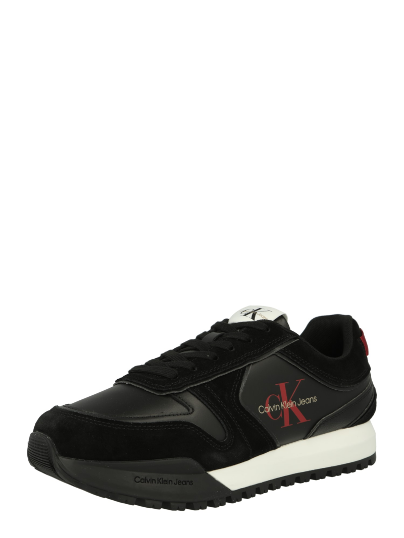 Calvin Klein Jeans Sneaker low  roșu / negru / alb