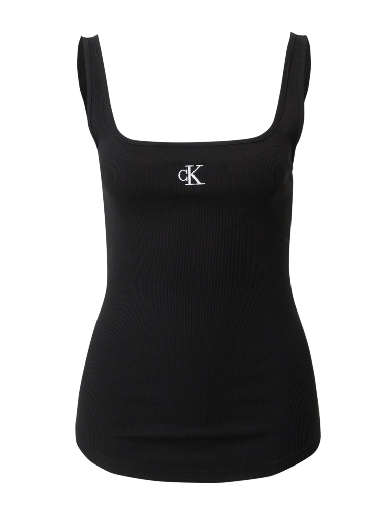 Calvin Klein Jeans Top  negru / alb