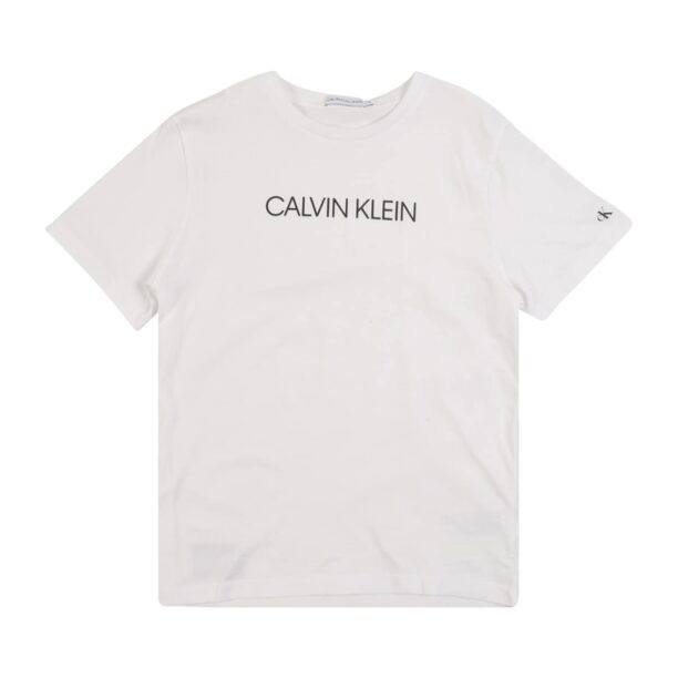 Calvin Klein Jeans Tricou 'INSTITUTIONAL'  negru / alb