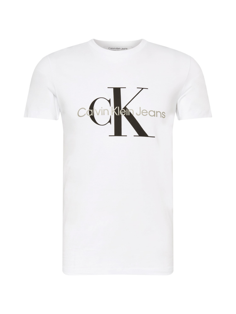 Calvin Klein Jeans Tricou  gri piatră / negru / alb