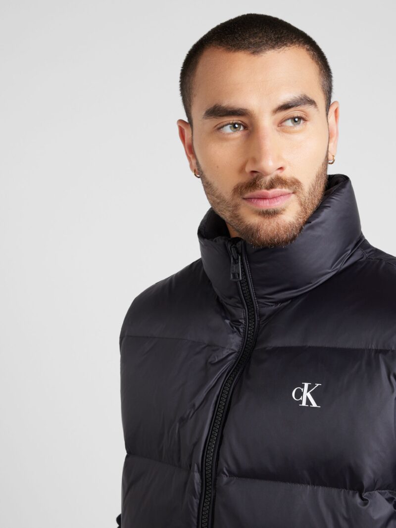 Preţ Calvin Klein Jeans Vestă 'ESSENTIALS'  negru / alb