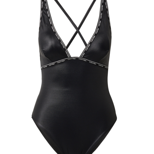 Calvin Klein Swimwear Costum de baie întreg  negru / alb