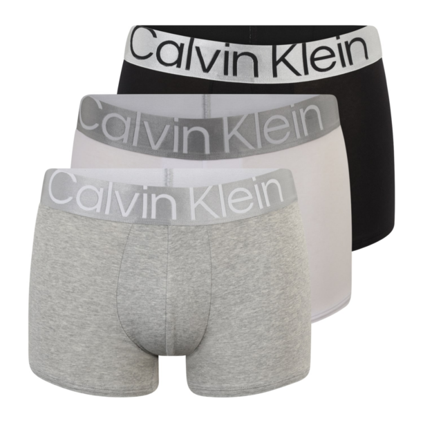 Calvin Klein Underwear Boxeri  gri argintiu / gri amestecat / negru / alb