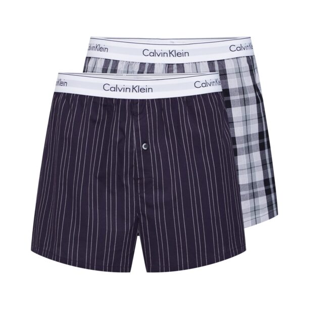 Calvin Klein Underwear Boxeri  gri fumuriu / negru / alb