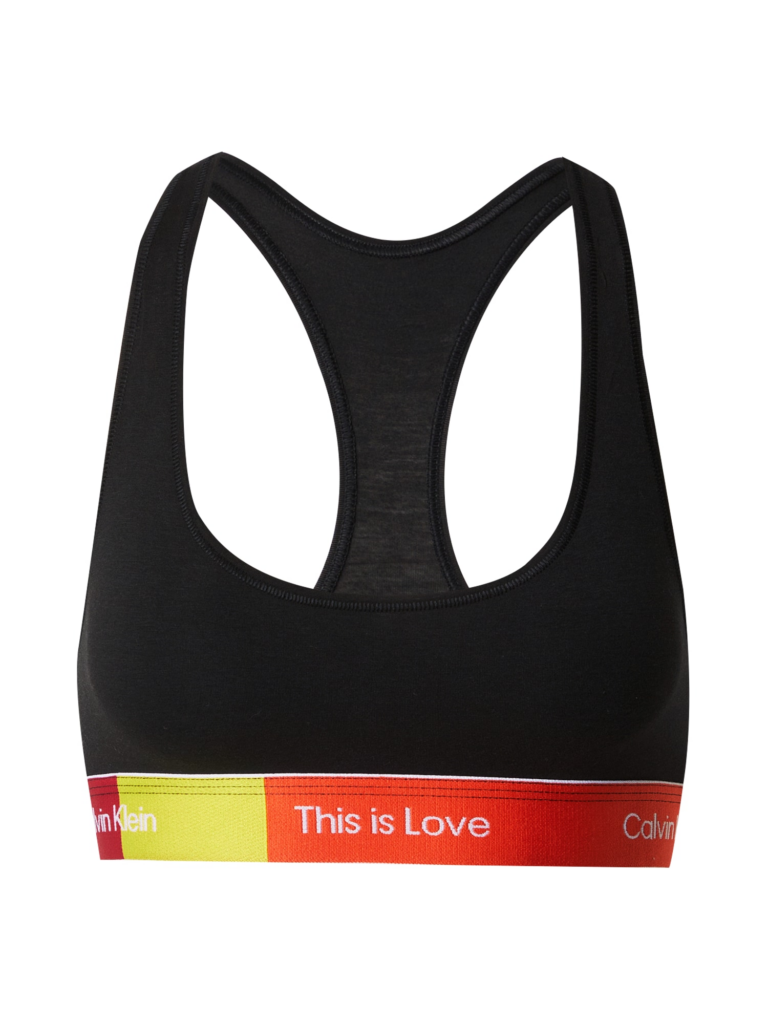 Calvin Klein Underwear Sutien 'Pride'  galben citron / roșu / negru / alb