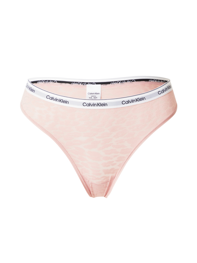 Calvin Klein Underwear Tanga  roz pudră / negru / alb murdar